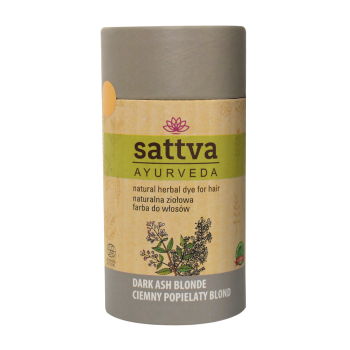 Sattva Naturalna ziołowa farba do włosów - Ciemny popielaty blond 150 g.
